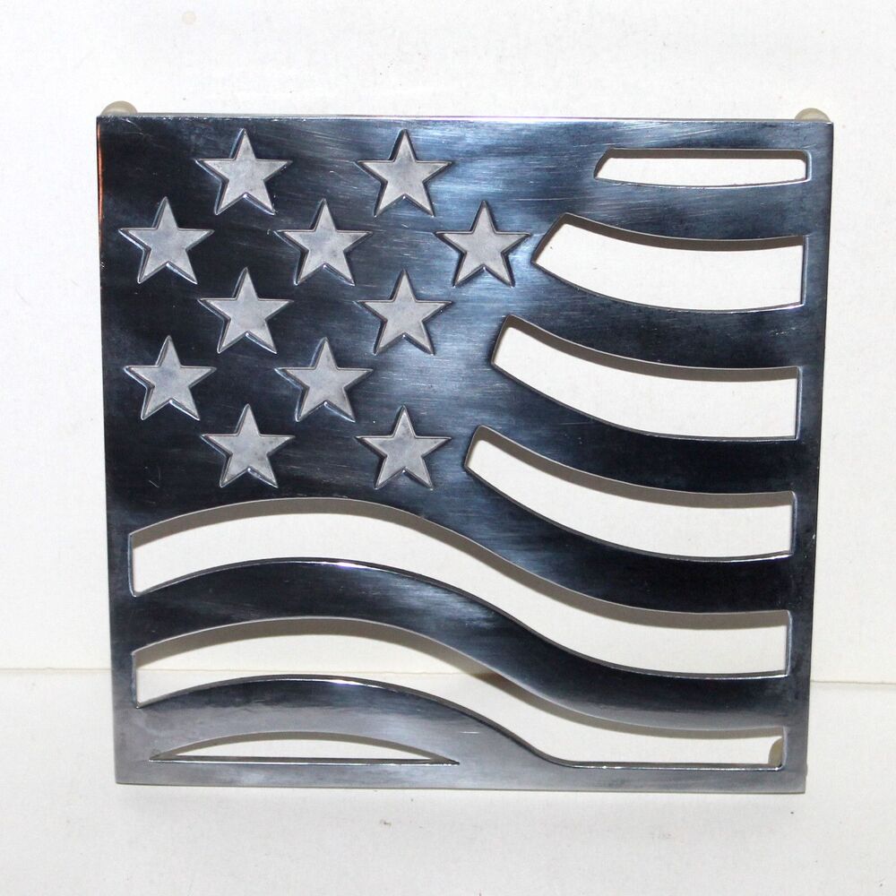 Copco American US Flag Trivet Aluminum Kitchen wall decor patriotic hot plate